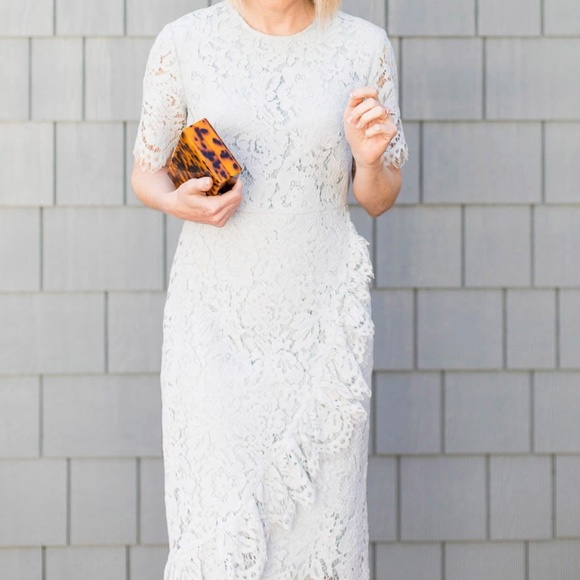 RACHEL PARCELL Dresses & Skirts - RACHEL PARCELL BLUE LACE DRESS